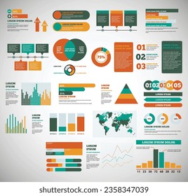 set of infographic element collection.