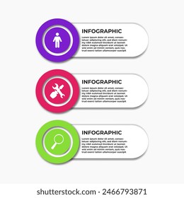 Set of infographic element with modern and simple style
