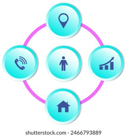Set of infographic element with modern and simple style