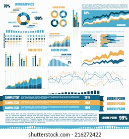 set of infographic elements