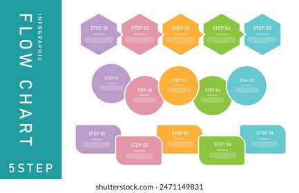 Set of Infographic Elements 5 step