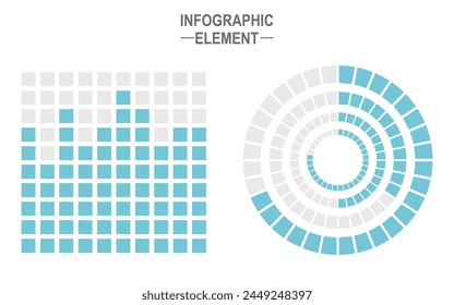 Conjunto de elementos infográficos: gráficos de barras, estadísticas, gráficos circulares, iconos, gráficos de presentación