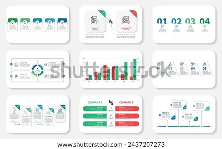 Set of infographic elements collection, timeline journey, calendar Flat simple infographics design template. presentation graph. Business concept, gantt vector illustration.