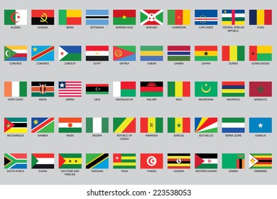 A Set of Infographic Elements for the Country of Africa