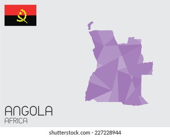 A Set of Infographic Elements for the Country of Angola