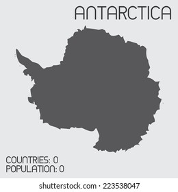 A Set of Infographic Elements for the Country of Antarctica