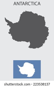 A Set of Infographic Elements for the Country of Antarctica