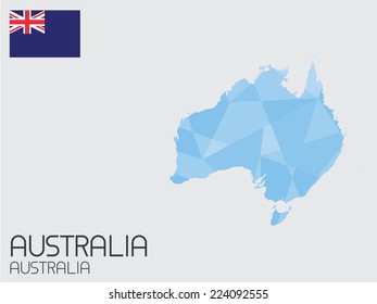 A Set of Infographic Elements for the Country of Australia