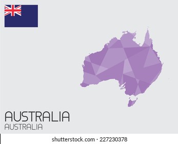 A Set of Infographic Elements for the Country of Australia