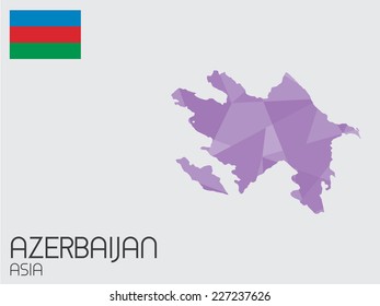 A Set of Infographic Elements for the Country of Azerbaijan
