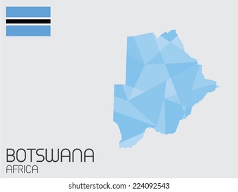 A Set of Infographic Elements for the Country of Botswana