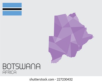 A Set of Infographic Elements for the Country of Botswana