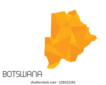 A Set of Infographic Elements for the Country of Botswana