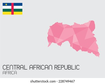 A Set of Infographic Elements for the Country of Central African Republic