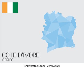 A Set of Infographic Elements for the Country of Cote Divoire
