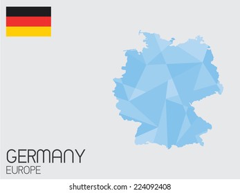 A Set of Infographic Elements for the Country of Germany
