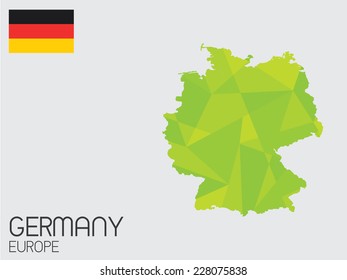 A Set of Infographic Elements for the Country of Germany
