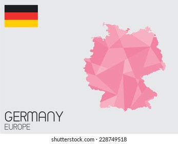 A Set of Infographic Elements for the Country of Germany