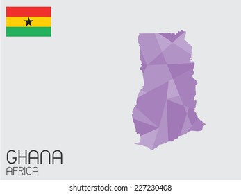 A Set of Infographic Elements for the Country of Ghana