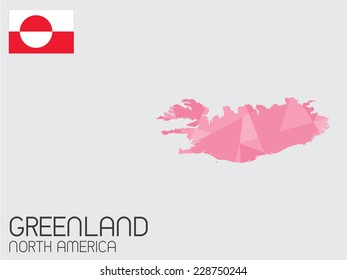 A Set of Infographic Elements for the Country of Greenland