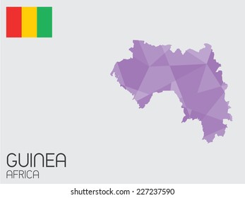 A Set of Infographic Elements for the Country of Guinea