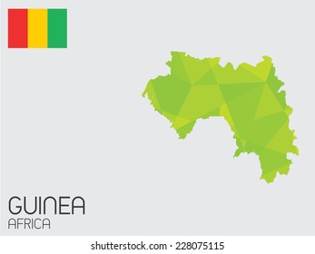 A Set of Infographic Elements for the Country of Guinea