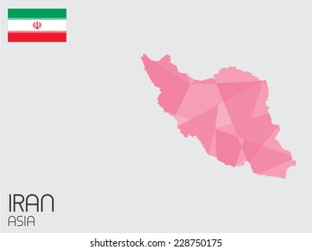 A Set of Infographic Elements for the Country of Iran