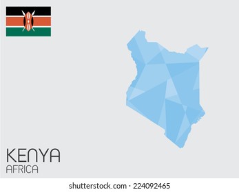 A Set of Infographic Elements for the Country of Kenya