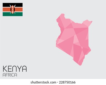 A Set of Infographic Elements for the Country of Kenya