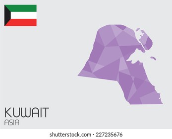A Set of Infographic Elements for the Country of Kuwait