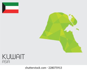 A Set of Infographic Elements for the Country of Kuwait