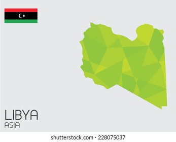 A Set of Infographic Elements for the Country of Libya