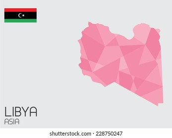 A Set of Infographic Elements for the Country of Libya