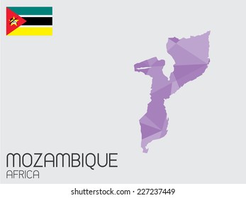 A Set of Infographic Elements for the Country of Mozambique