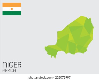 A Set of Infographic Elements for the Country of Niger