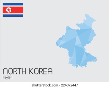 A Set of Infographic Elements for the Country of North Korea
