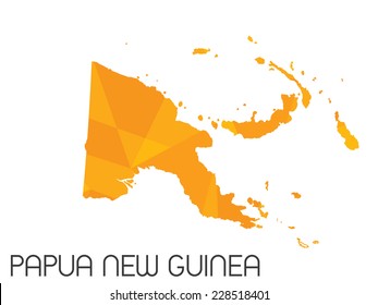 A Set of Infographic Elements for the Country of Papua New Guinea