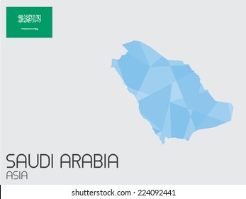 A Set of Infographic Elements for the Country of Saudi Arabia