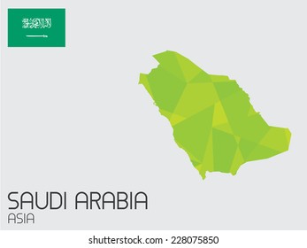 A Set of Infographic Elements for the Country of Saudi Arabia