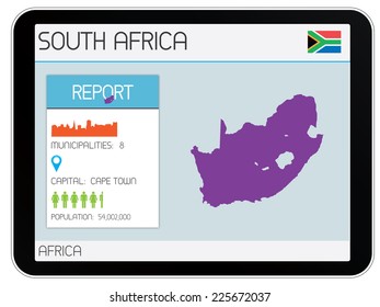 A Set of Infographic Elements for the Country of South Africa