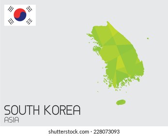 A Set of Infographic Elements for the Country of South Korea