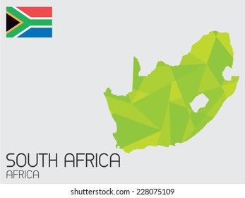 A Set of Infographic Elements for the Country of South Africa