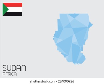 A Set of Infographic Elements for the Country of Sudan