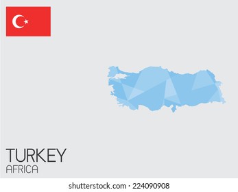 A Set of Infographic Elements for the Country of Turkey