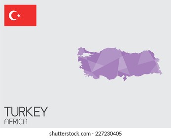 A Set of Infographic Elements for the Country of Turkey