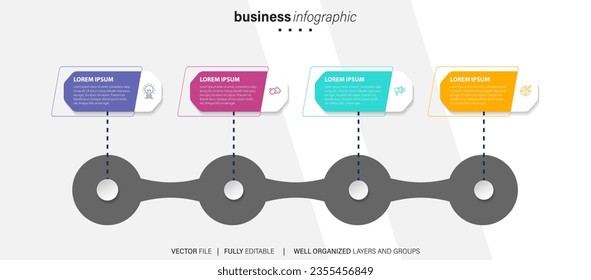 Set of infographic elements data visualization vector design template. Can be used for steps, options, business process, workflow, diagram, flowchart concept, timeline, marketing icons, info graphics.