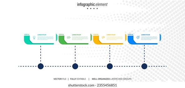 Set of infographic elements data visualization vector design template. Can be used for steps, options, business process, workflow, diagram, flowchart concept, timeline, marketing icons, info graphics.