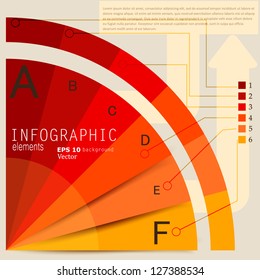 Set of Infographic elements.  Design template. Vector illustration