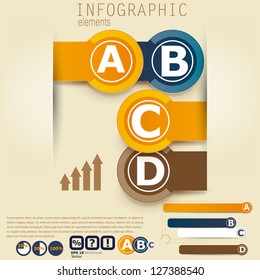 Set of Infographic elements.  Design template. Vector illustration