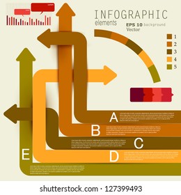 Set of Infographic elements.  Design template. Vector illustration